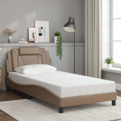 Giroletto Viana senza Materasso Cappuccino 100x200 cm in Similpelle