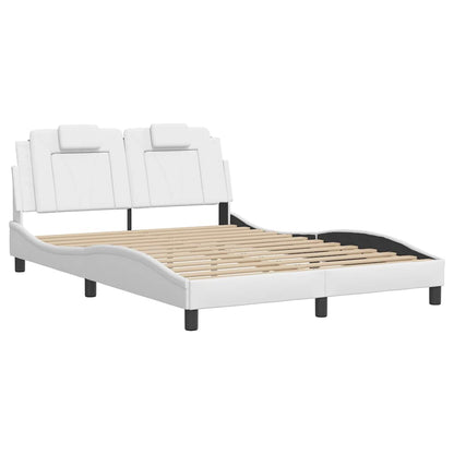Giroletto Viana senza Materasso Bianco 120x200 cm in Similpelle