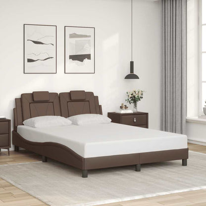 Giroletto Viana senza Materasso Marrone 120x200 cm in Similpelle
