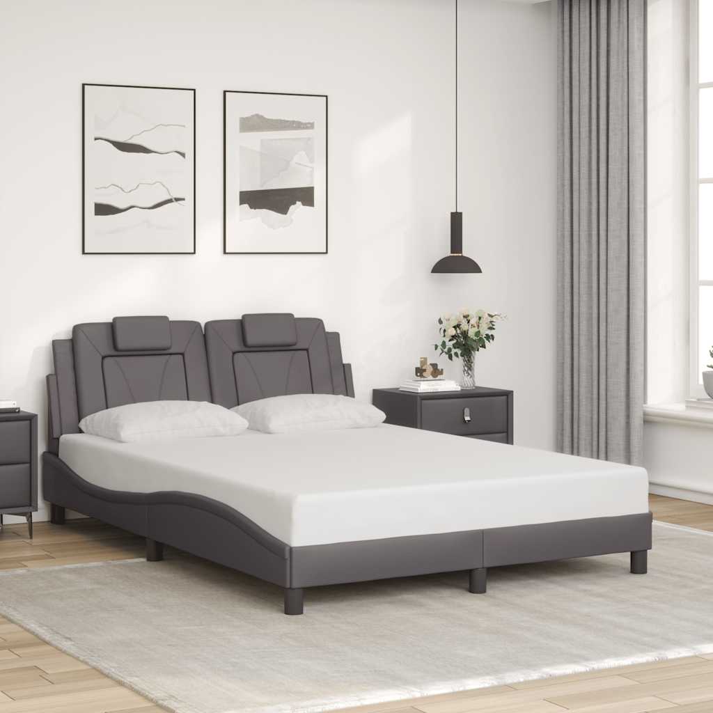 Giroletto Viana senza Materasso Crema 140x190 cm in Similpelle