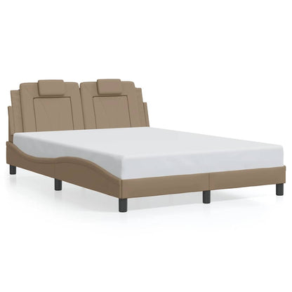 Giroletto Viana senza Materasso Cappuccino 140x190 cm in Similpelle