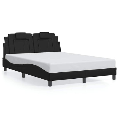 Giroletto Viana senza Materasso Nero 140x200 cm in Similpelle