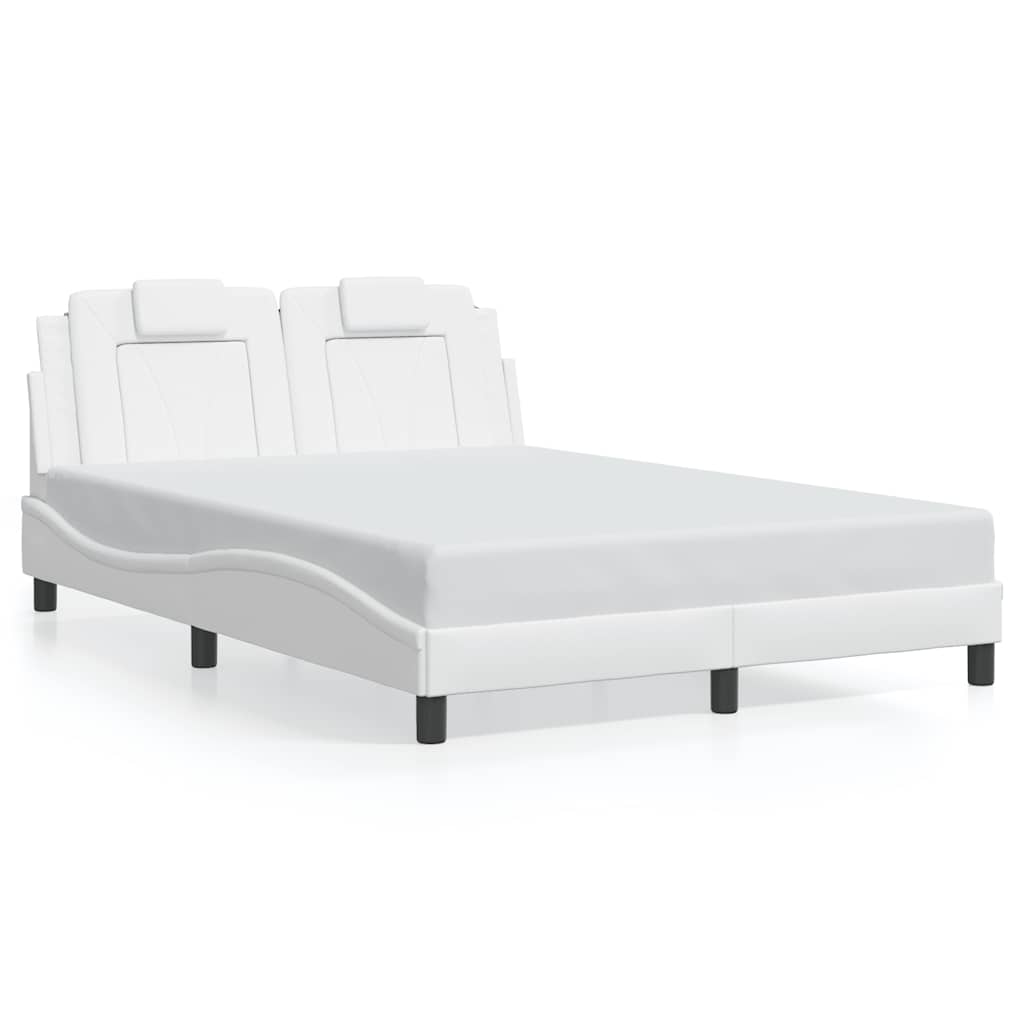 Giroletto Viana senza Materasso Bianco 140x200 cm in Similpelle