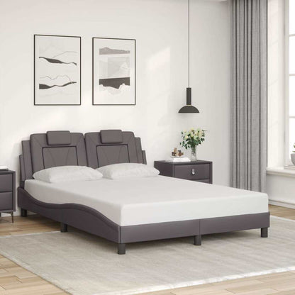 Giroletto Viana senza Materasso Grigio 140x200 cm in Similpelle