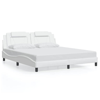 Giroletto Viana senza Materasso Bianco 180x200 cm in Similpelle