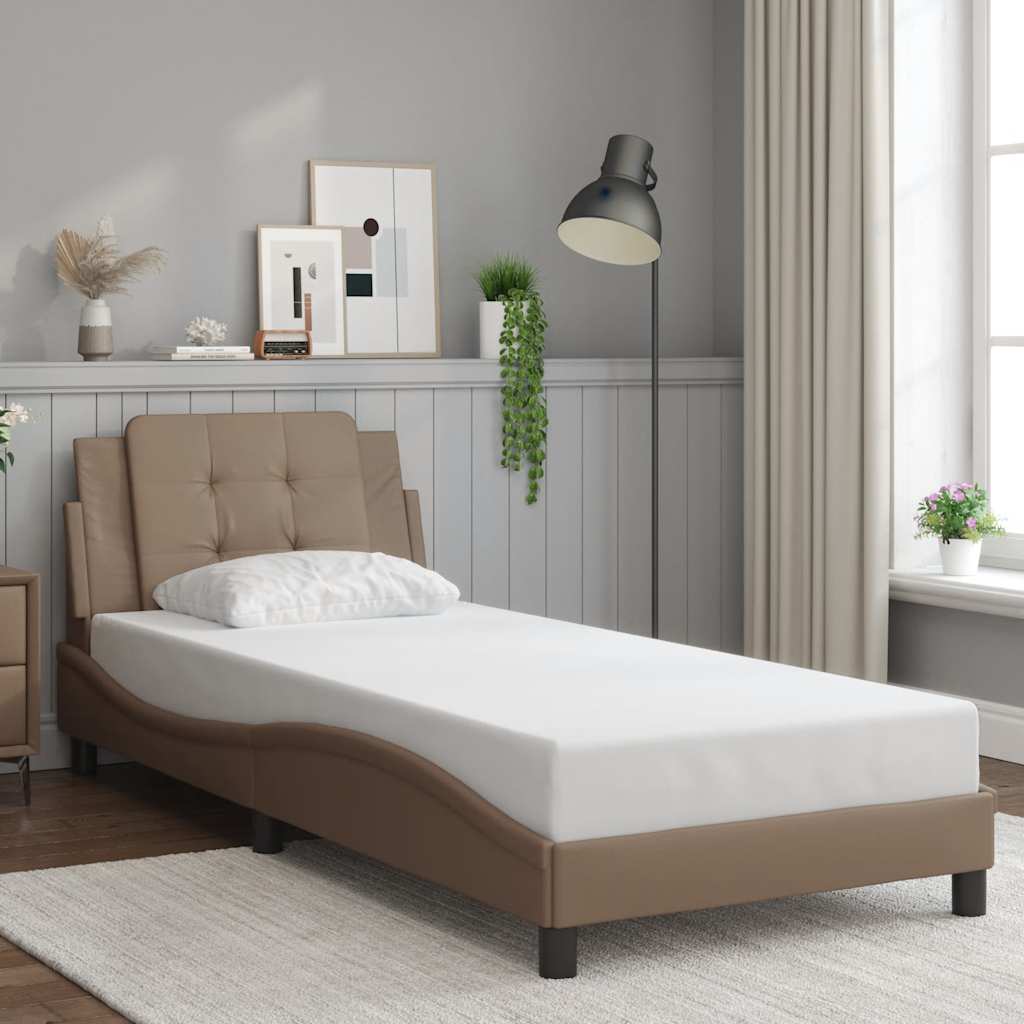 Giroletto senza Materasso Zadar Cappuccino 80x200 cm in Similpelle