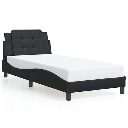 Giroletto senza Materasso Zadar Nero 90x190 cm in Similpelle