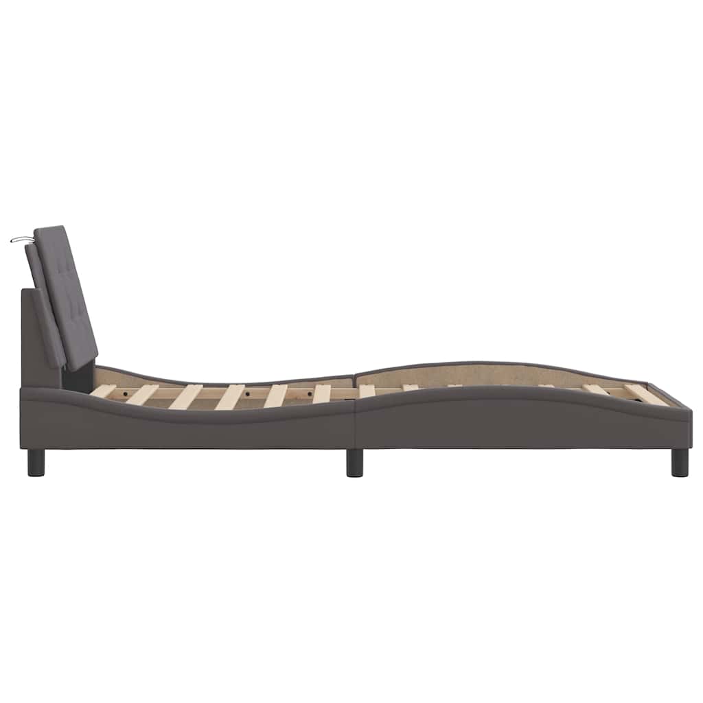 Giroletto senza Materasso Zadar Crema 90x190 cm in Similpelle