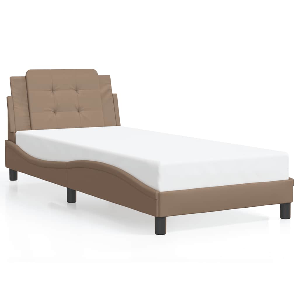 Giroletto senza Materasso Zadar Cappuccino 90x190 cm in Similpelle