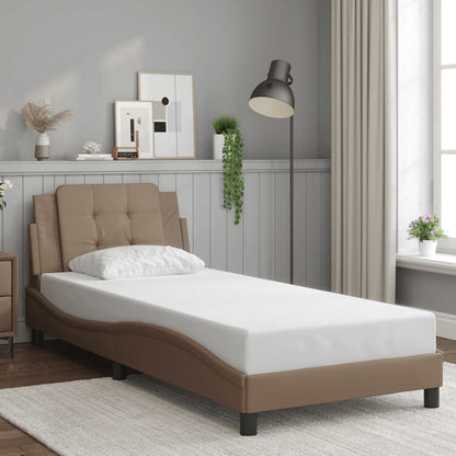 Giroletto senza Materasso Zadar Cappuccino 90x200 cm in Similpelle
