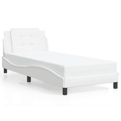 Giroletto senza Materasso Zadar Bianco 100x200 cm in Similpelle