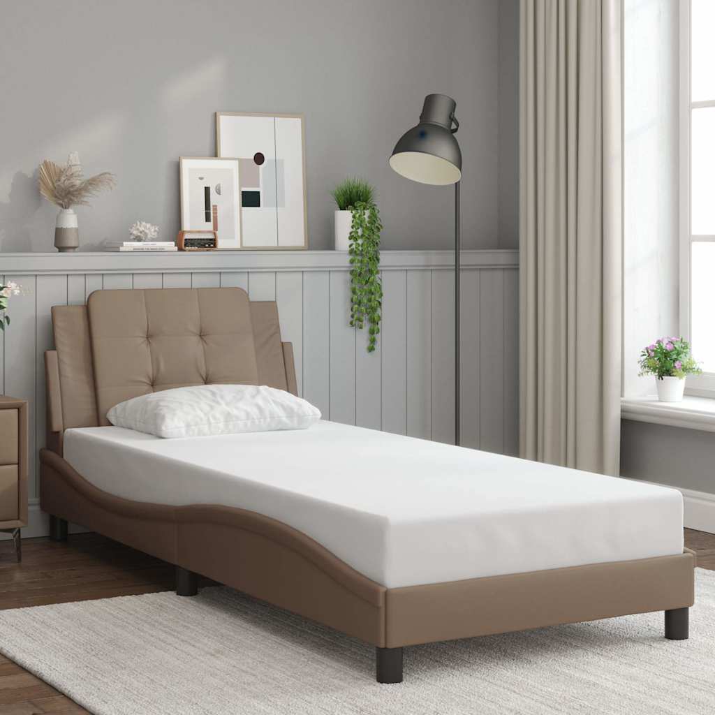 Giroletto senza Materasso Zadar Cappuccino 100x200 cm in Similpelle