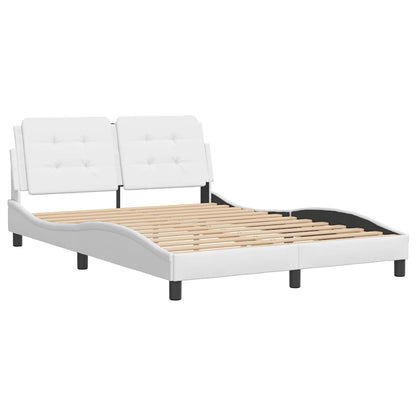 Giroletto senza Materasso Zadar Bianco 140x190 cm in Similpelle