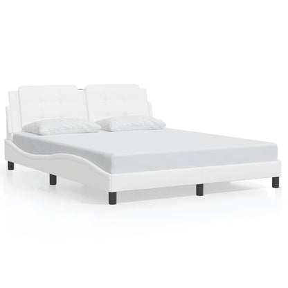 Giroletto senza Materasso Zadar Bianco 160x200 cm in Similpelle