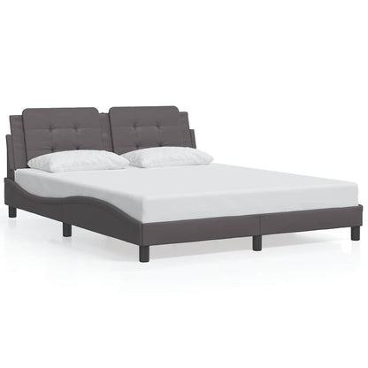 Giroletto senza Materasso Zadar Grigio 160x200 cm in Similpelle