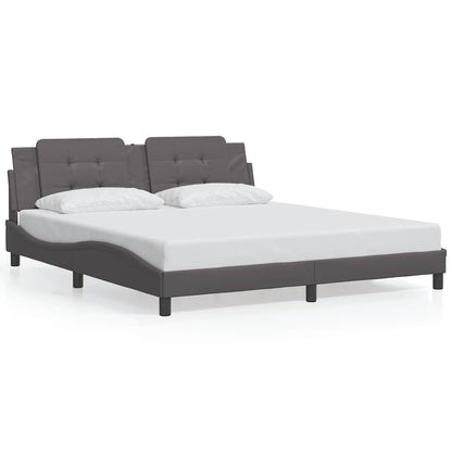 Giroletto senza Materasso Zadar Grigio 180x200 cm in Similpelle