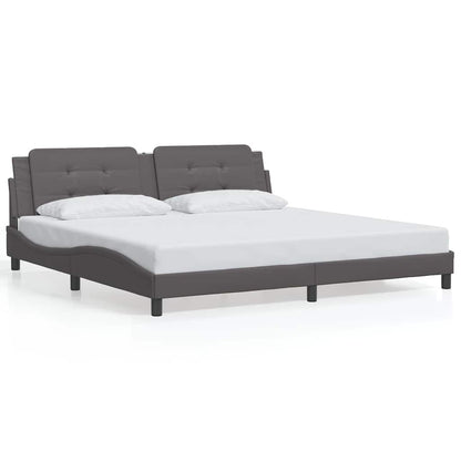 Giroletto senza Materasso Zadar Grigio 200x200 cm in Similpelle