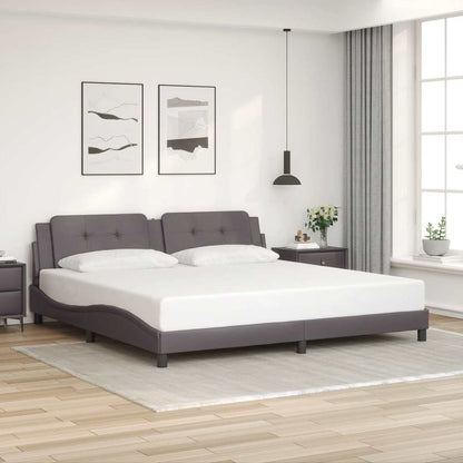 Giroletto senza Materasso Zadar Grigio 200x200 cm in Similpelle