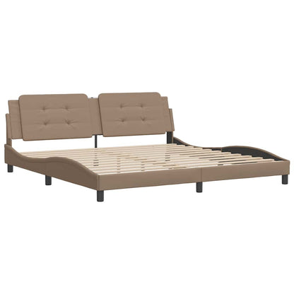 Giroletto senza Materasso Zadar Cappuccino 200x200 cm in Similpelle