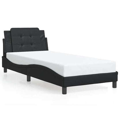 Giroletto senza Materasso Zadar Nero 100x203 cm in Similpelle