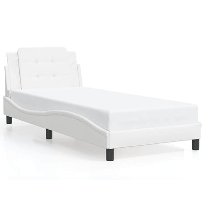 Giroletto senza Materasso Zadar Bianco 100x203 cm in Similpelle