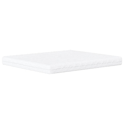 Letto con Materasso Dover Bianco e Nero 160x200cm Similpelle
