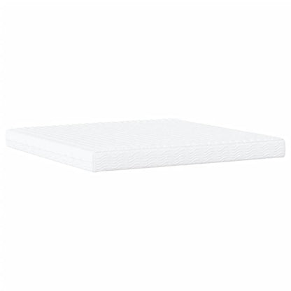 Letto con Materasso Dover Marrone Scuro 200x200 cm in Tessuto