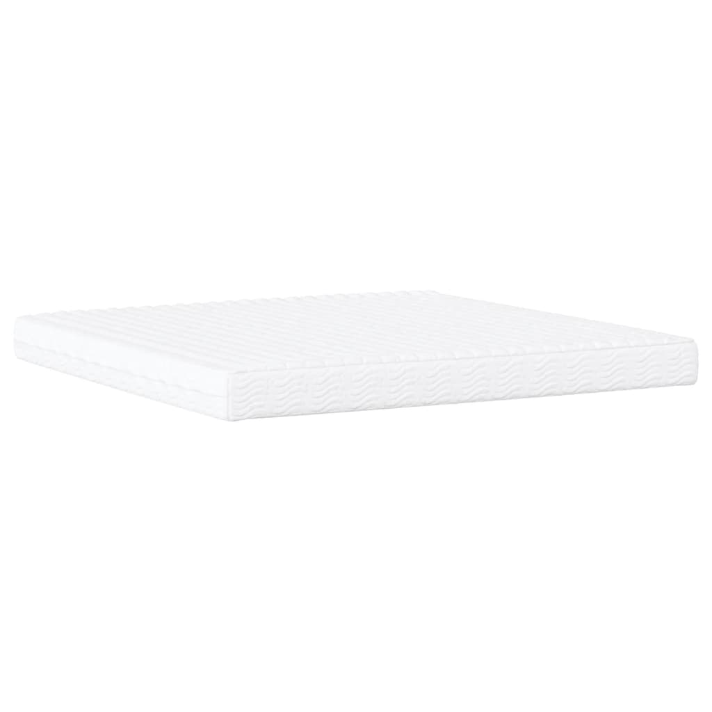 Letto con Materasso Dover Crema 200x200 cm in Tessuto