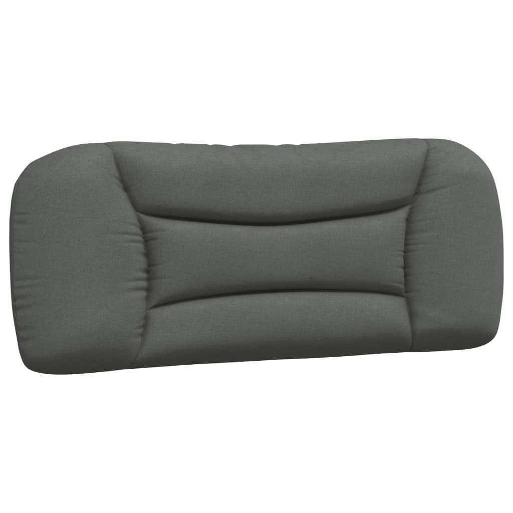 Letto con Materasso Hvar Grigio Scuro 100x200 cm in Tessuto