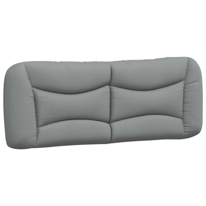 Letto con Materasso Hvar Grigio Chiaro 120x200cm Tessuto