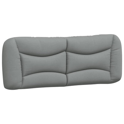Letto con Materasso Hvar Grigio Chiaro 140x190cm Tessuto