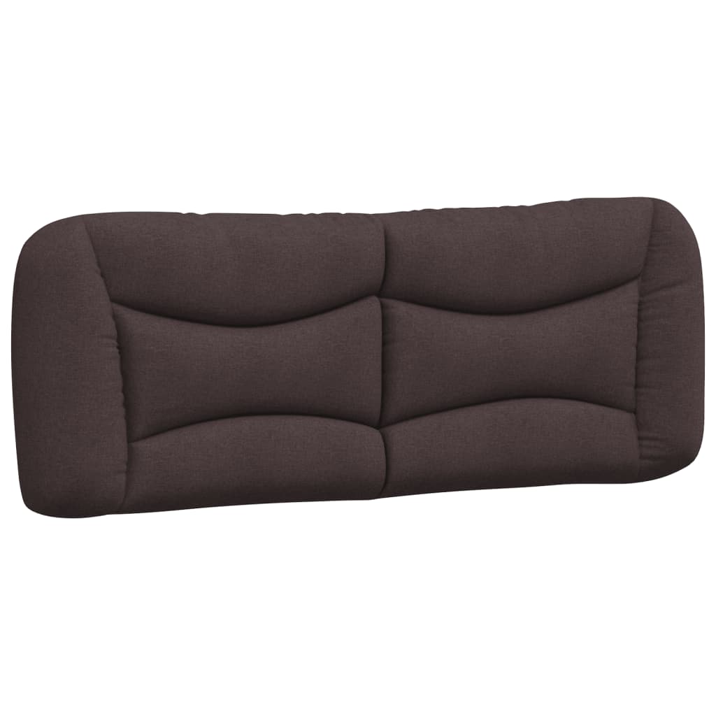 Letto con Materasso Hvar Marrone Scuro 140x190cm Tessuto
