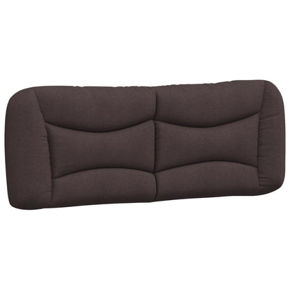 Letto con Materasso Hvar Marrone Scuro 140x190cm Tessuto