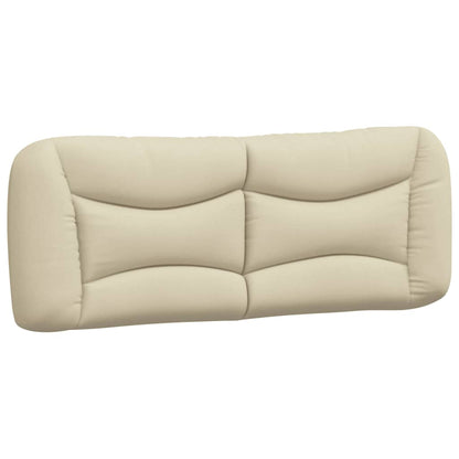 Letto con Materasso Hvar Crema 140x19 cm in Tessuto