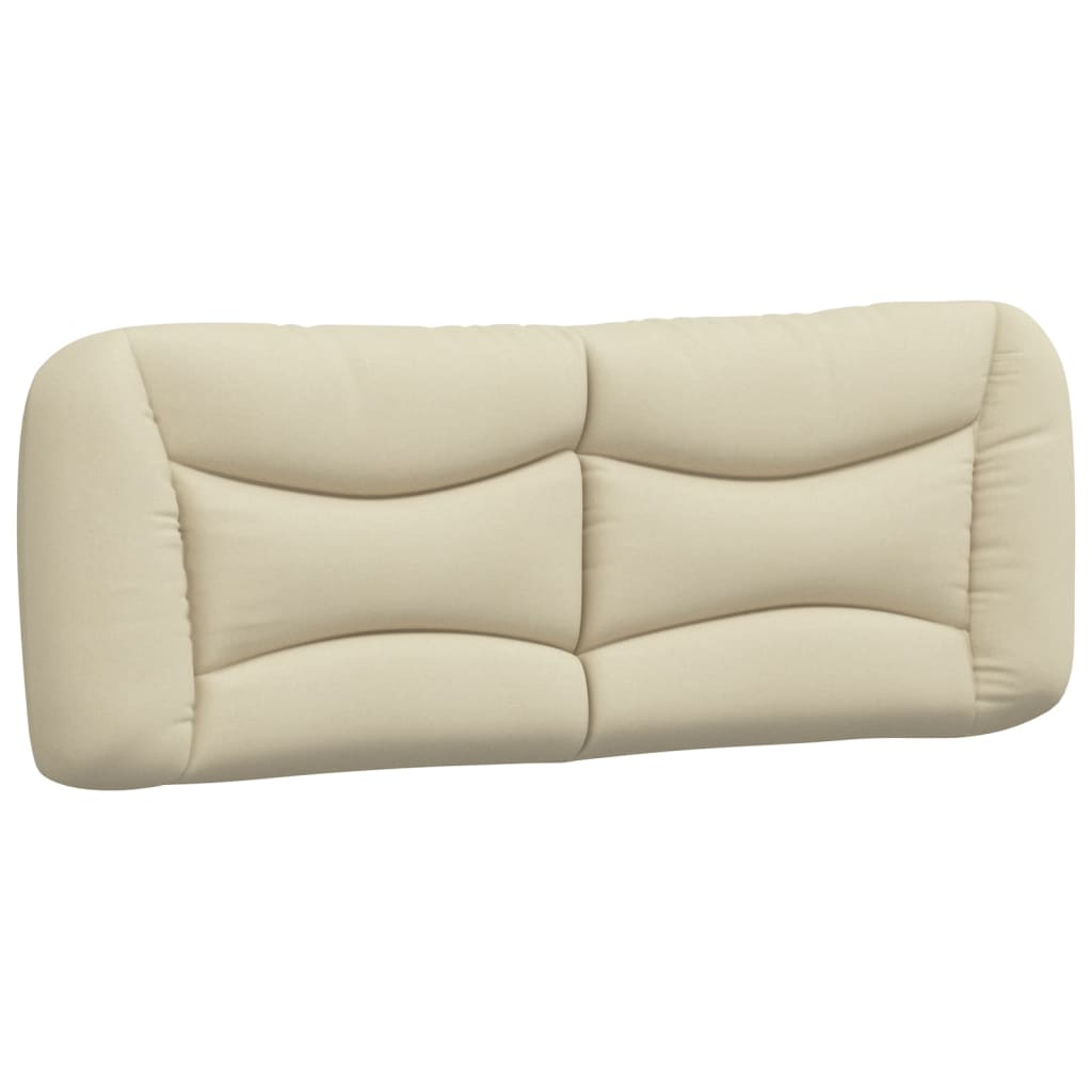 Letto con Materasso Hvar Crema 140x200 cm in Tessuto