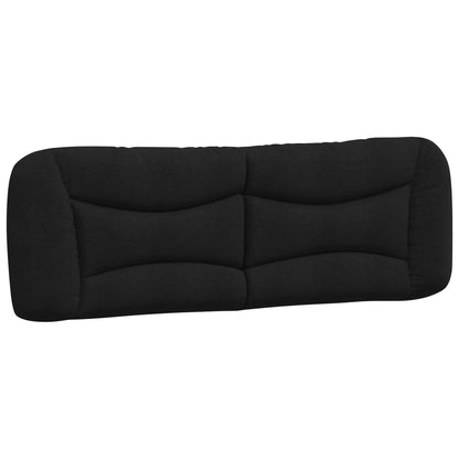 Letto con Materasso Hvar Nero 160x200 cm in Tessuto