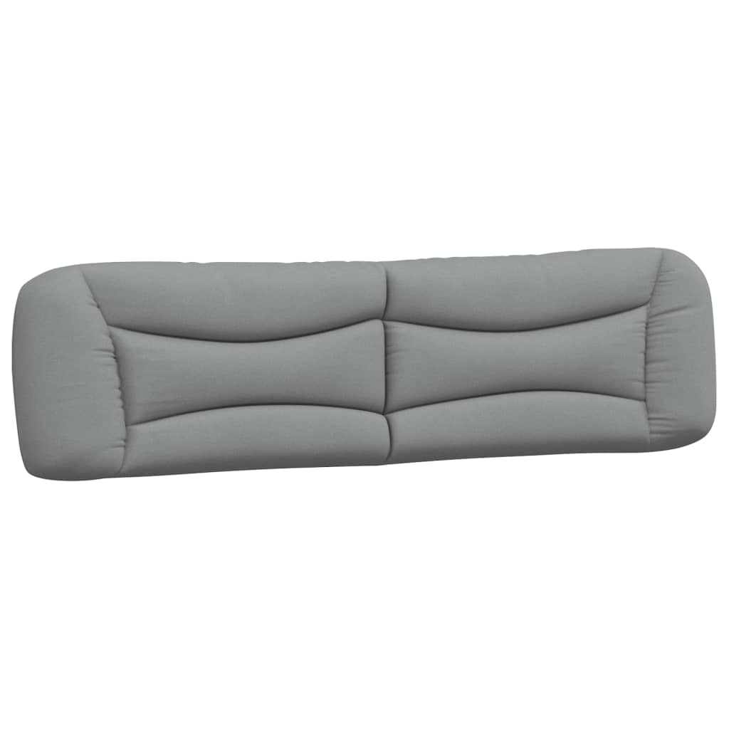 Letto con Materasso Hvar Grigio Chiaro 200x200 cm in Tessuto