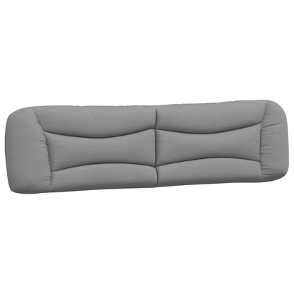 Letto con Materasso Hvar Grigio Chiaro 200x200 cm in Tessuto