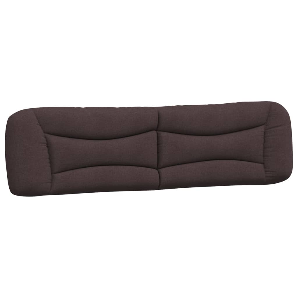 Letto con Materasso Hvar Marrone Scuro 200x200 cm in Tessuto