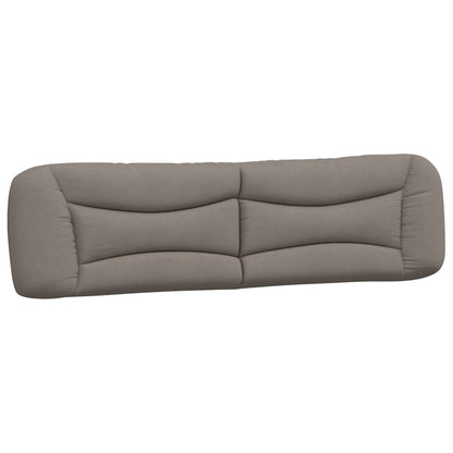 Letto con Materasso Hvar Tortora 200x200 cm in Tessuto