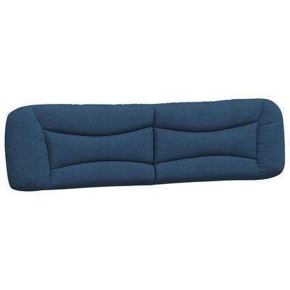 Letto con Materasso Hvar Blu 200x200 cm in Tessuto