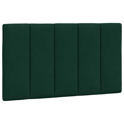 Letto con Materasso Hanko Verde Scuro 80x200 cm in Velluto