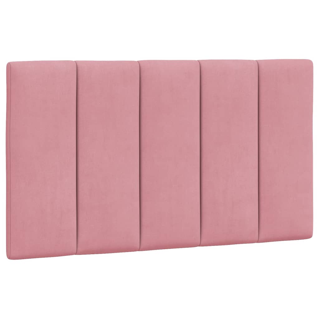 Letto con Materasso Hanko Rosa 80x200 cm in Velluto