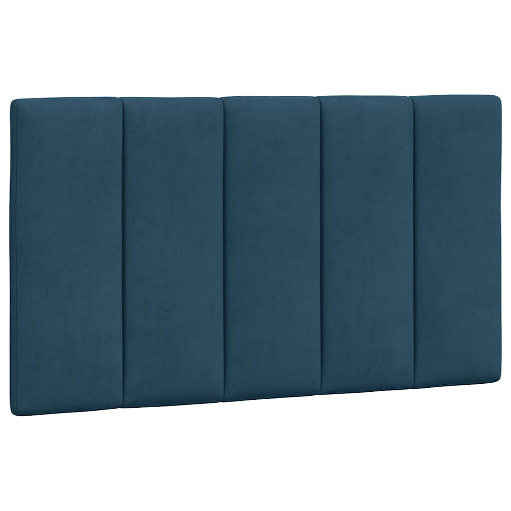 Letto con Materasso Hanko Blu 90x190 cm in Velluto