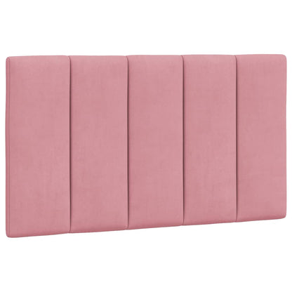 Letto con Materasso Hanko Rosa 90x190 cm in Velluto