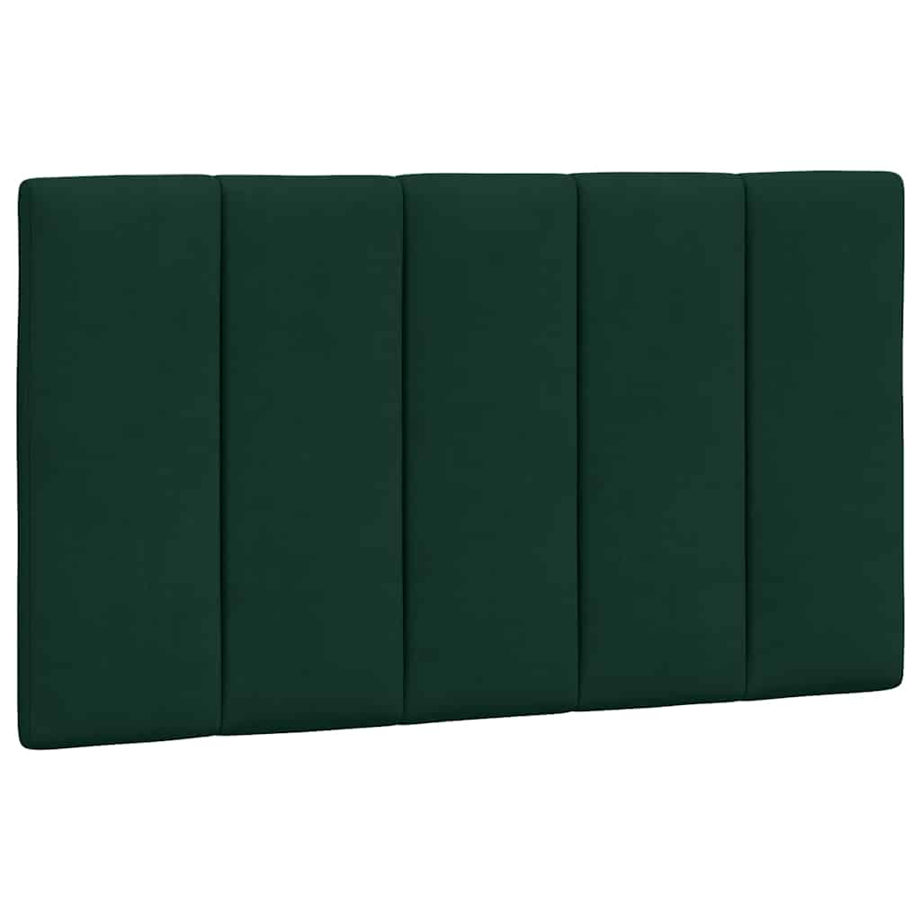 Letto con Materasso Hanko Verde Scuro 90x200 cm in Velluto
