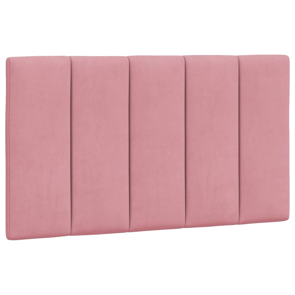 Letto con Materasso Hanko Rosa 90x200 cm in Velluto