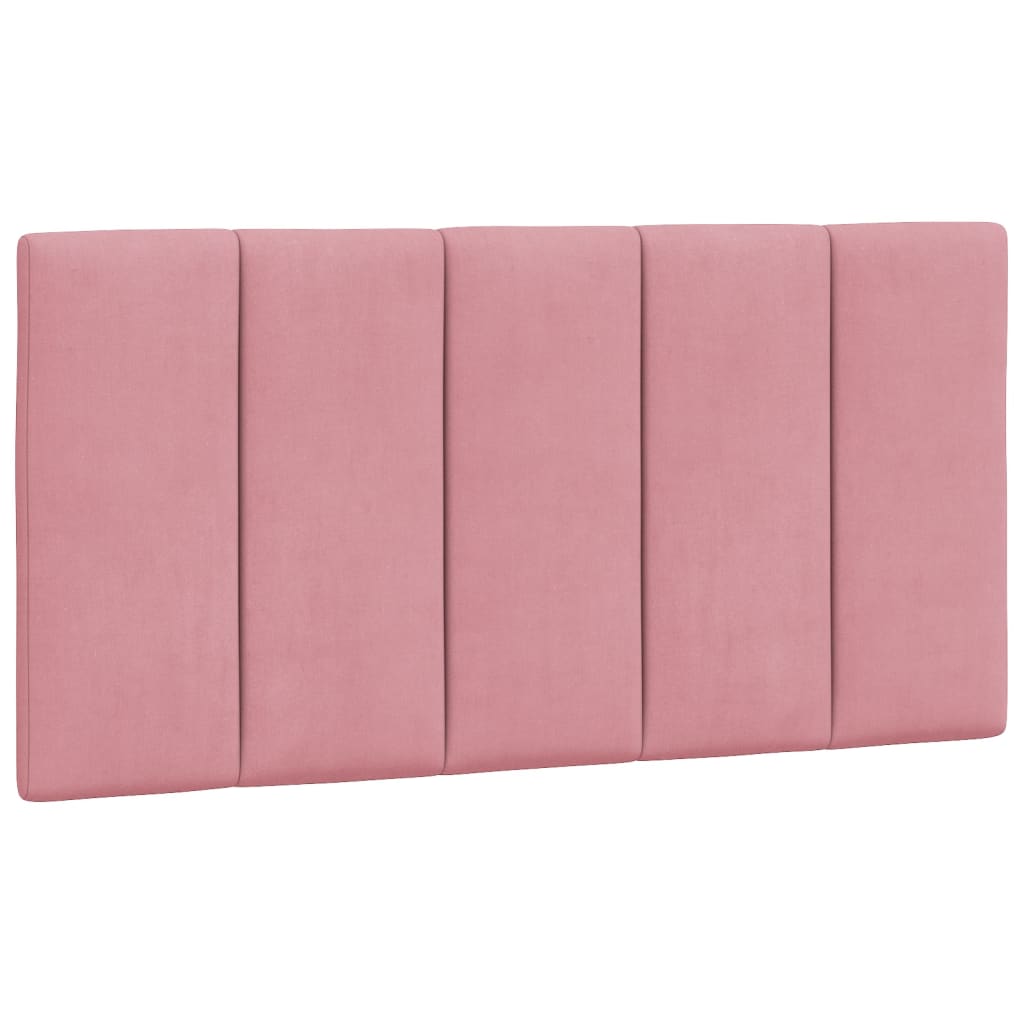 Letto con Materasso Hanko Rosa 100x200 cm in Velluto