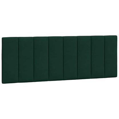 Letto con Materasso Hanko Verde Scuro 120x200 cm in Velluto