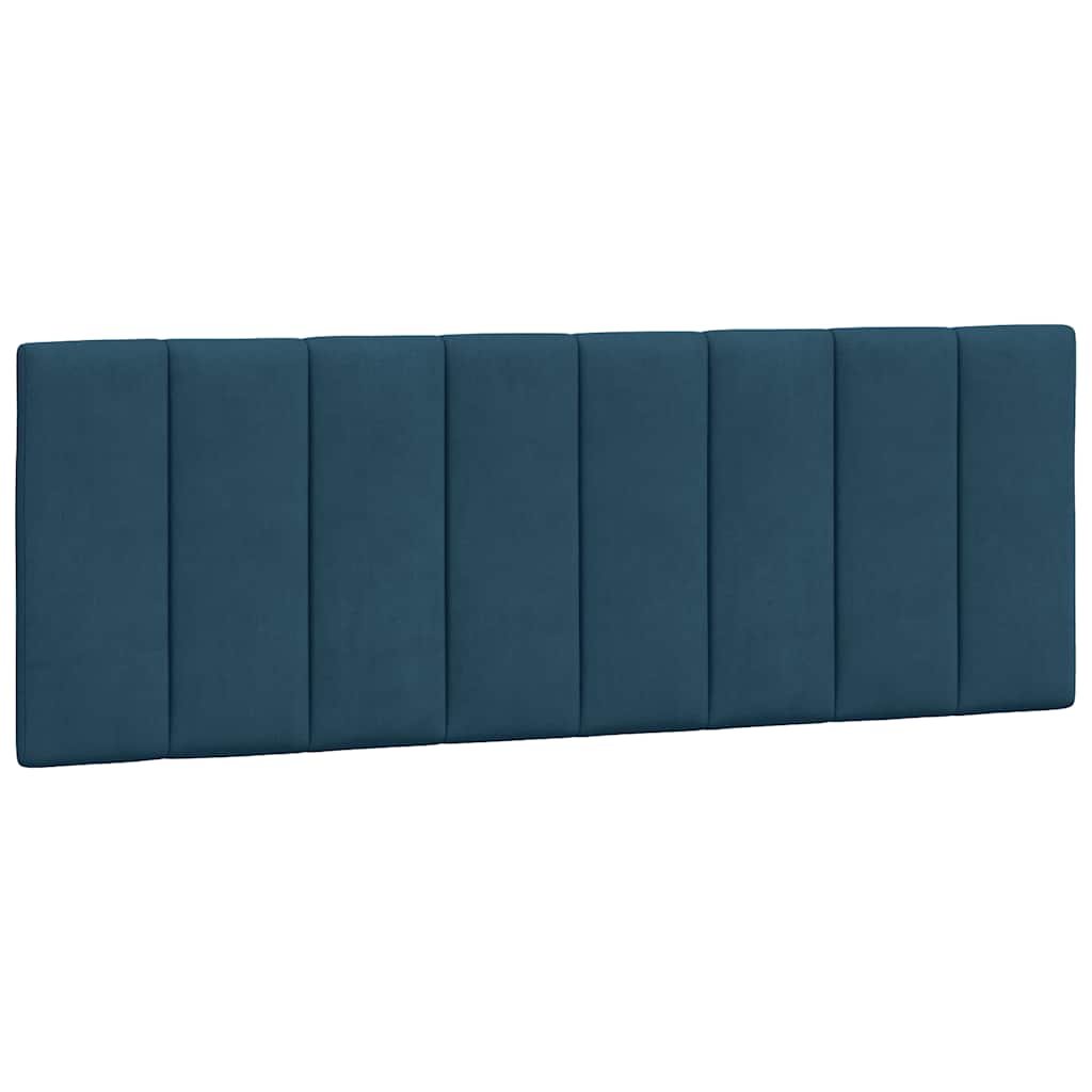 Letto con Materasso Hanko Blu 120x200 cm in Velluto